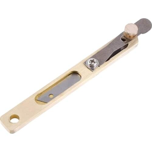 Leather Cutter Tool Copper and Stainless Steel Positioning Line Strip Cutter Leather Craft DIY Tools Kit for Leather