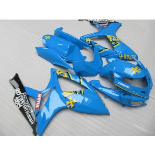Injection Mold Fairing kit for GSXR600 750 06 07 GSXR 600 GSXR750 K6 2006 2007 GSX R600 blue Fairings set SD90