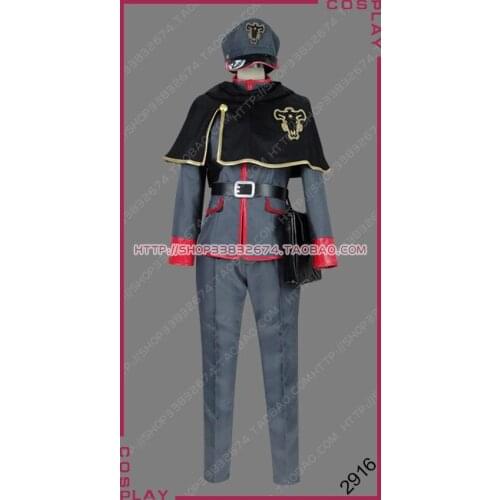 Black Clover Clover Kingdom Black Bull Magic Knight Gordon Agrippa Outfit Uniform Cosplay Costume S002