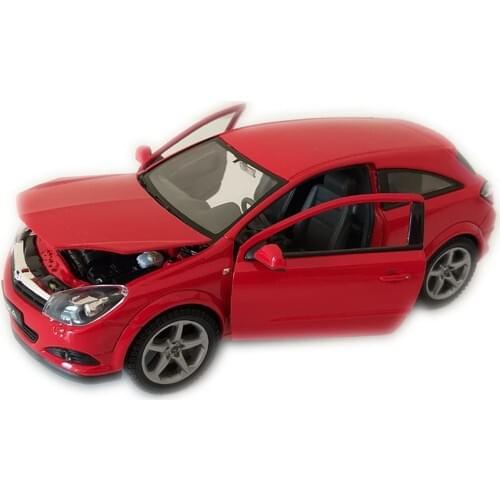 Welly 2005 Opel Astra Gtc 1/24 Scale Red Diecast Model Toy Car for Kids and Adults Gift