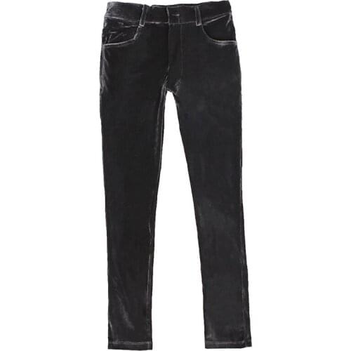 Men Plus Size Skinny Velvet Package Legs Pencil Pants Stylish Men Keep Warm Autumn Winter Flocking Sexy Tight Pencil Trousers