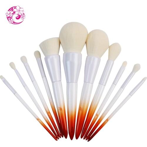 ENERGY Brand Professional Sets & Kits 11Pieces Brush Nylon Hair Wood Handle Makeup Brush fy0