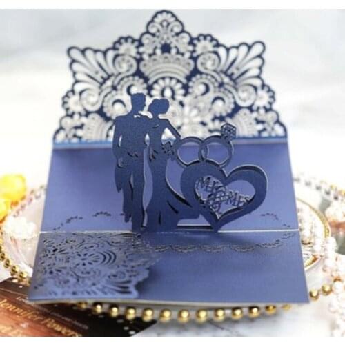 Bride Groom Ring Metal Cutting Dies Stencil Scrapbooking DIY Album Stamp Paper