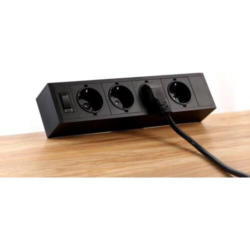 2019 New desk top socket panel furniture table clip socket 10pcs/lot