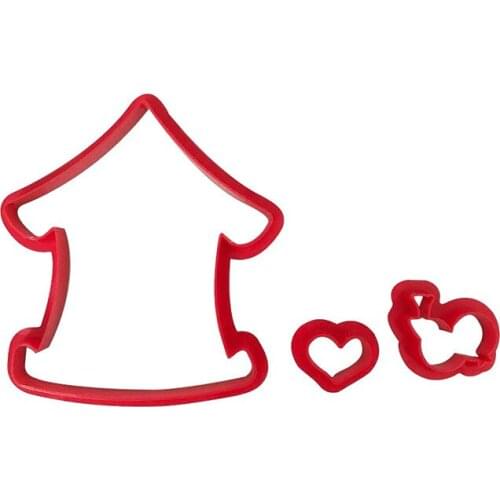 Christmas House Elk Baking Mould 3D Cookie Biscuit Stamp Embosser Cutter Cake Fondant DIY Molds Cooking Cutter Fondant Mould