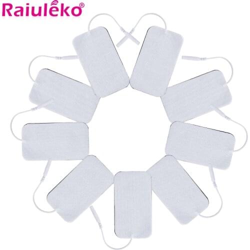 50PCS Self-adhesive Electrode Pads 2mm Plug for Electric Tens Acupuncture Digital Therapy Machine for Slimming Electric Massager