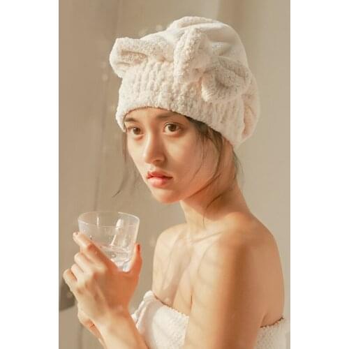 Microfiber Hair Turban Shower Cap Quickly Dry Hair Shower Hat Wrapped Towel Bathing Cap Bathroom Accessories