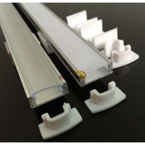 Smarstar thick 100cm U Aluminum Shell milky clear cover end cap 1m exquisite aluminum profile heat sink for led strip light #6