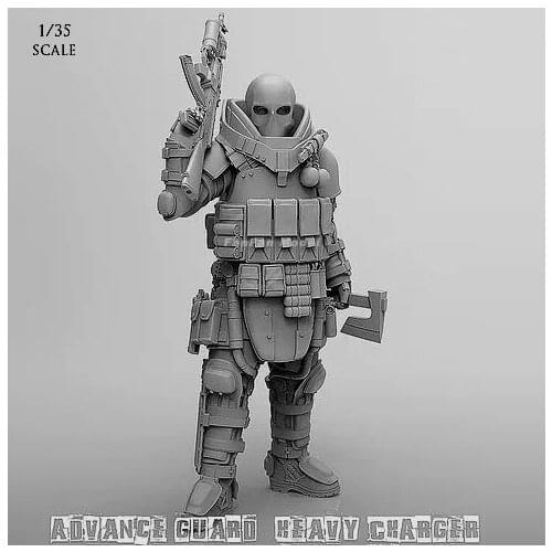 1/35 resin white model resin model avant-garde heavy commando soldiers need to manually color the model free shipping