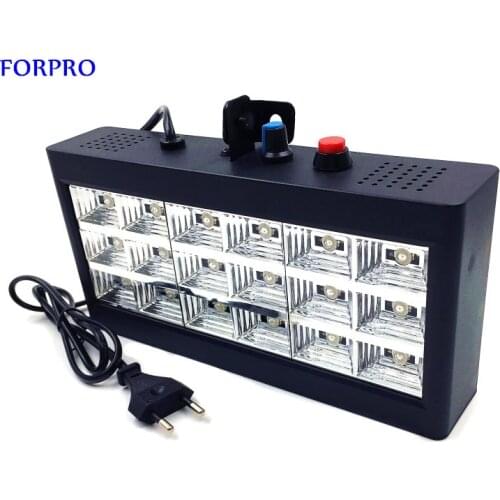 FORPRO Sound Control 18 RGB LED room strobe 20W Disco Party DJ Light Show Home Entertainment 110V 220V Laser Projector Club Bar