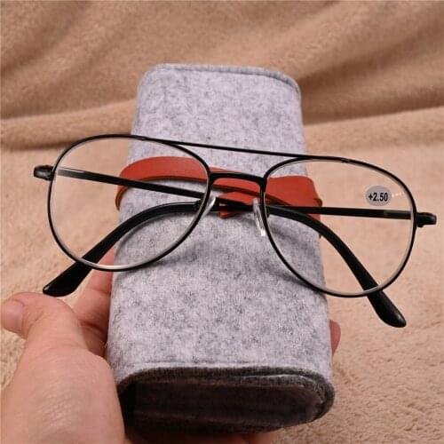 Cubojue Reading Glasses 1.25 1.75 1.5 +200 250 225 275 300 Male Women Read Eyeglasses Frames Alloy Fashion Points for Presbyopia