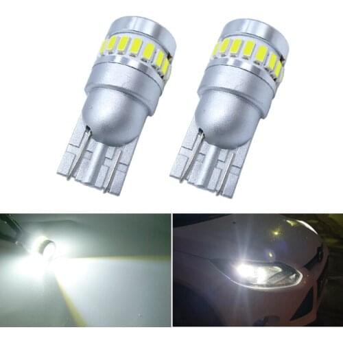 2x T10 W5W Clearance Parking Light Wedge Light LED Clearance Side Marker Lights For Volvo XC60 XC90 S60 V70 S80 S40 V40 V50 XC70