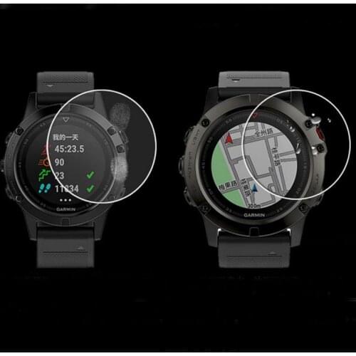 2pcs Soft TPU Clear Protective Film Guard For Garmin Fenix 5/5S/5X Fenix5 Plus SmartWatch Full Screen Protector Cover(Not Glass)