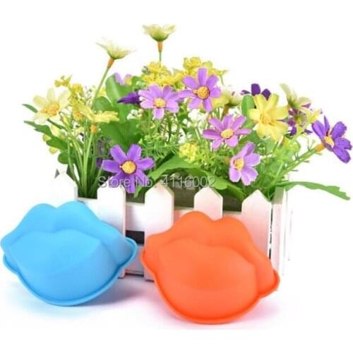 200pcs Big Mouse LIP Shape Muffin Cup Food Grade Silicone Cake Pudding Chocolate Ice Mold Cupcake Molds