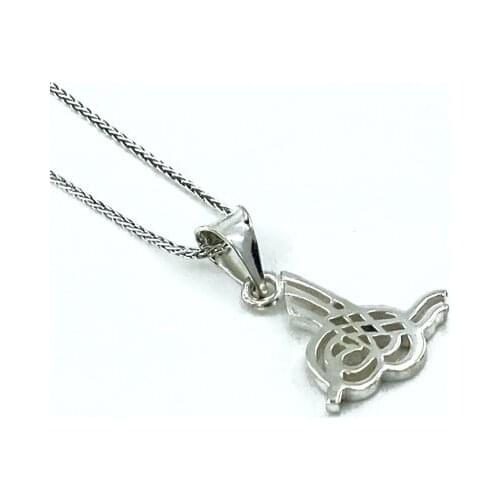 60 cm Long Silver Chain Tuğra Silver Necklace