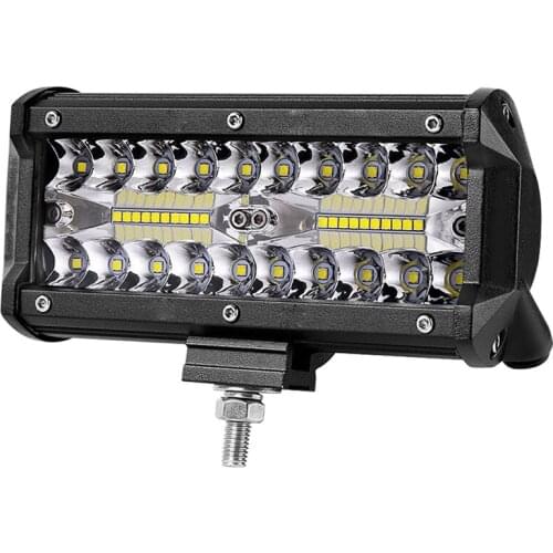 7 Inch 120W Combo Led Light Bars Spot Flood Beam for Work Driving Offroad Boat Car Tractor Truck 4x4 SUV ATV 12V 24V