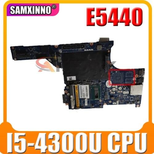 Akemy For DELL E5440 Laptop Motherboard VAW30 LA-9832P With SR1ED I5-4300U CPU CN-0C4F9T 0C4F9T C4F9T