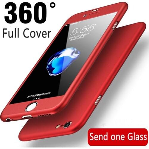 360 Full Cover Phone Case for iPhone 12 11 Pro Max XR XSMAX Ultra Thin Cover for iPhone 8 6 6s 7 Plus XS 5s SE Case with Glass