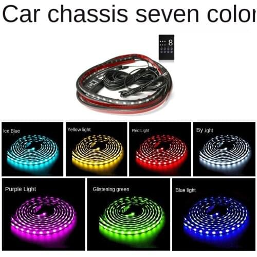 Colorful voice controlled vehicle chassis lamp chassis atmosphere lamp app remote control