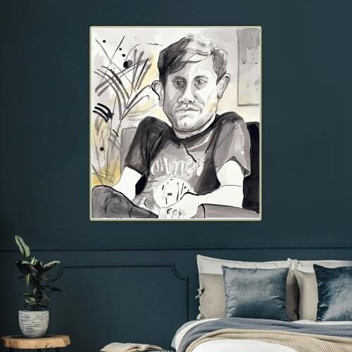 Dana Schutz《Tom》Abstract Canvas Art Oil Painting Artwork Poster Picture Wall Hanging Decor Home Living Room Decoration