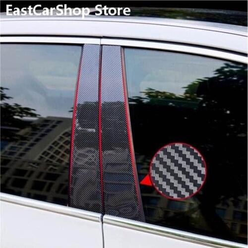 For Skoda Octavia A8 Pro A7 A5 2021 2020 2005-2019 Car B C Strip Door Window Middle Column Trim Protection PC Sticker Accessorie
