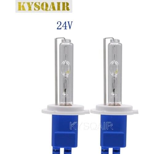 KYSQAIR 2PCS High Bright 24V 100W H1 H3 H7 H11 HB3 HB4 D2H Xenon HID Bulbs 75W 150W 6000K High Power Headlamp For Truck Boat Van