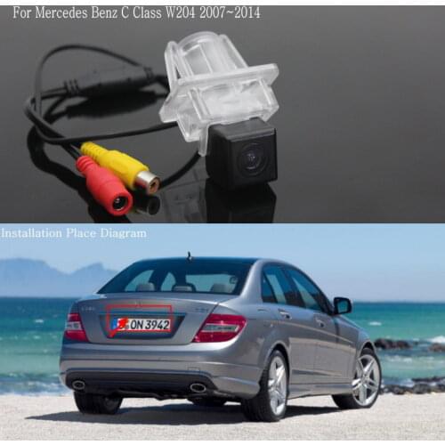 Lyudmila For Mercedes Benz C Class W204 2007~2014 Car Reversing Back up Parking Camera / Rear View Camera / HD CCD Night Vision