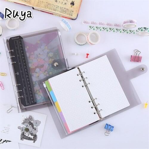 Kawaii school supplies Notebook Cover Handbook Transparent Books Cute Agenda Journal Planner sketchbook diary stationery book
