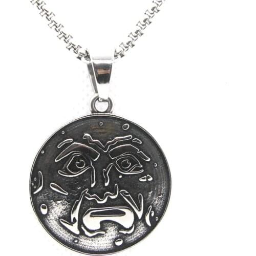 316L Stainless Steel Fashion Necklace Jewelry Punk Style Retro Pendant