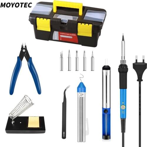 MOYOTEC 60W Adjustable Temperatur Electric Soldering Iron Set With LED Indicator Multi-functional Repair Tools
