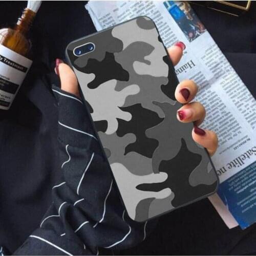 Soft silicone Cover Army Camouflage personality pattern Coque for iphone 7 8 6s 6 plus x xr xs max 5 5s se mobile phone case