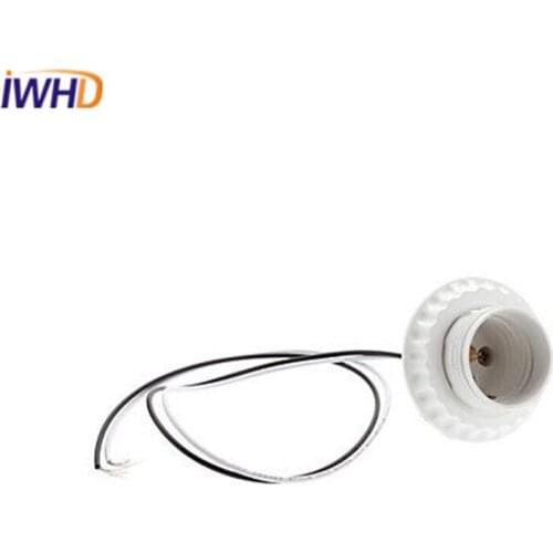 10pcs/lot E27 Lamp Base Plastic Lamp holder Base Lamp Socket With Wire Light Lamp Holder Lamp Base