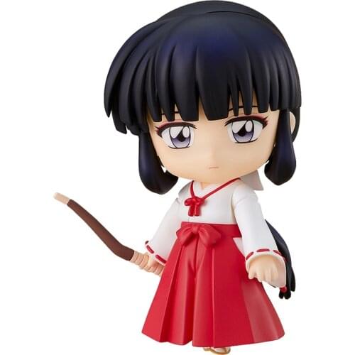 Pre-Sale Inuyasha Kikyo Anime Figure Cute Sweet Cartoon Model 10Cm Q Version Hand-Made Model Decoration Doll Toy Collectibles