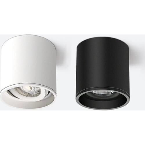 Dimmable LED Spotlight 5W 7W 9W 12W 110V/220V Downlight Angle Adjustable Ceiling Type Living Room Bedroom Household Spotlight