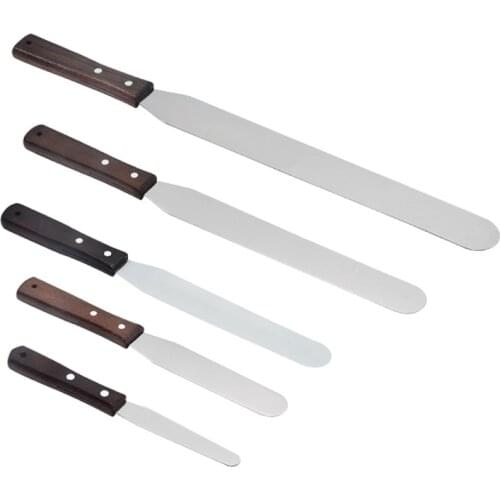 4 to 12 Inch Straight Spatula Stainless Steel Spreader Deluxe Sandwich Cream Cheese Condiment Knives Cake Decorating Tool