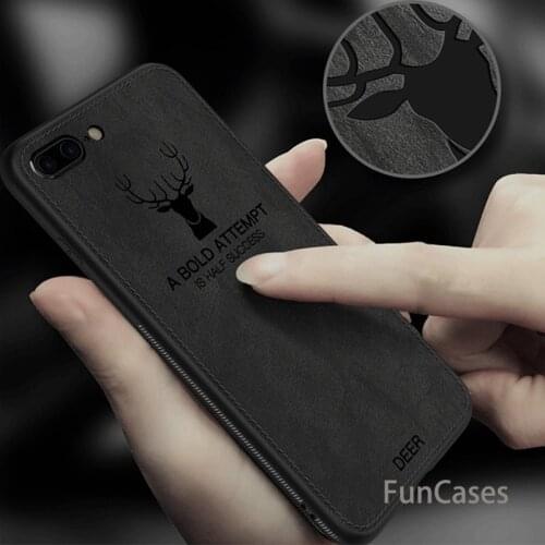 Luxury Christmas Deer Cloth Phone Cases For iphone 7 8 6 6s Plus Ultra Thin Soft Silicone Cover For iphone X 10 Xs Max Xr