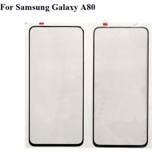 For Samsung Galaxy A80 Touch Screen Glass Digitizer Panel Front Glass Lens Sensor for Samsung Galaxy A80 A 80 Without Flex