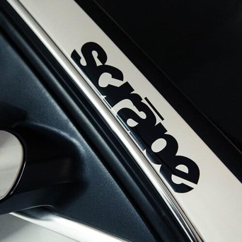 Car Styling Vinyl Decals SCRAPE HF Front-end Glass Window Body Door Auto Body Sticker