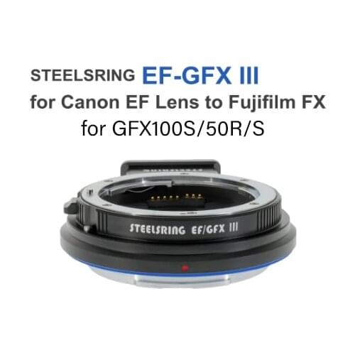 Steelsring EF-GFX III Camera AF Lens Adapter Ring for Canon EF Lens tp Fujifilm GFX Cameras for Fuji GFX100S GFX50R GFX 50S