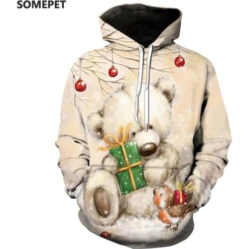 Men/Women 3D Santa Claus Harajuku print hoodie sweatshirt 2020 new Halloween Nightmare Before Christmas hoodies funny pullover