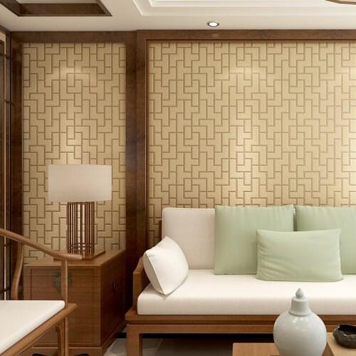 Beibehang Thick 3D stereo modern new Chinese brick pattern fabric bedroom living room TV background wall paper papel de parede
