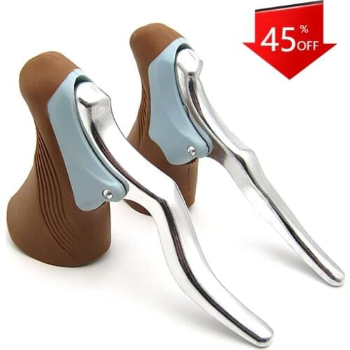 Bicycle Brake Handle MTB Mountain Bike Cycling Brake Levers Front & Rear Brake Levers Drop Handlebar Set Aluminum Bike Parts