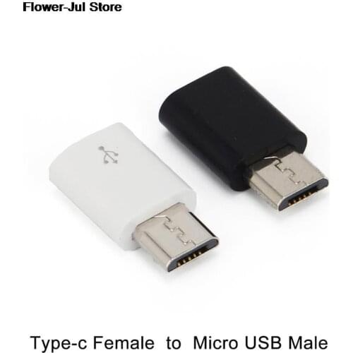 1pcs Type C Female Connector To Micro USB Male Adapter Charging Converter Data Adapter High Speed Cell Phone Accessories