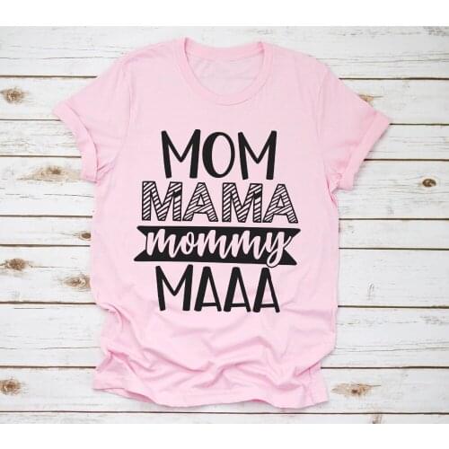 Mom Mom Mama mommy MAAA Shirt mother days gift funny women pink camiseta rosa feminina 90s fashion grunge tumblr quote tee tops