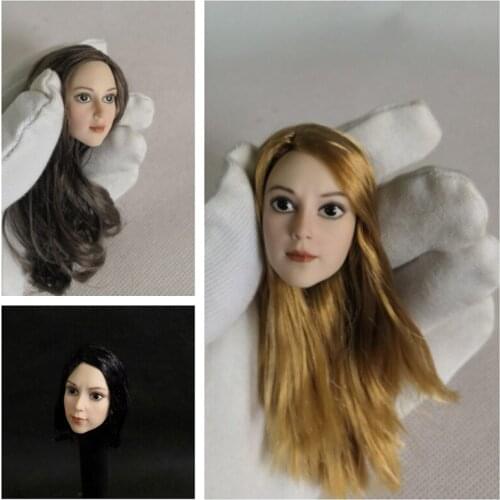 1:6 Woman doll Alita head sculpture Movie characters Three hair colors 12 inch woman doll available