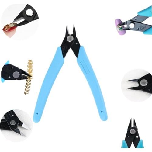 1PC Diagonal Side Flush Shears Nipper Repair Plier Nail Art Rhinestones Scissors Clipper Manicure Tool