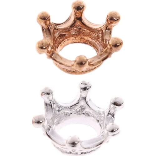 2Pcs 1:12 Dollhouse Miniature Mini Metal Crown Model Toys Dolls Accessories