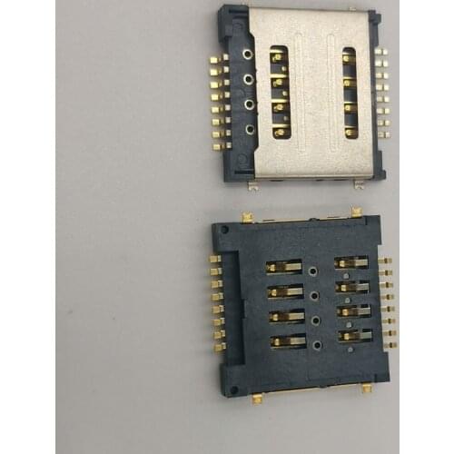 2Pcs Sim Card Reader Slot Tray Holder Connector Socket For Lenovo A780 A520 A580 P90W A529 S850E A690 A690T E A800 S720 S720I
