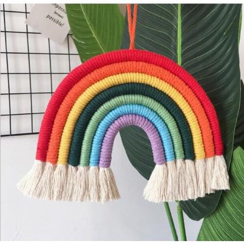7 line Kids Room Rainbow Hanging Decoration Rainbow Wall Hanging Decor Scandinavian Decoration Accessories Nordic Room Decor