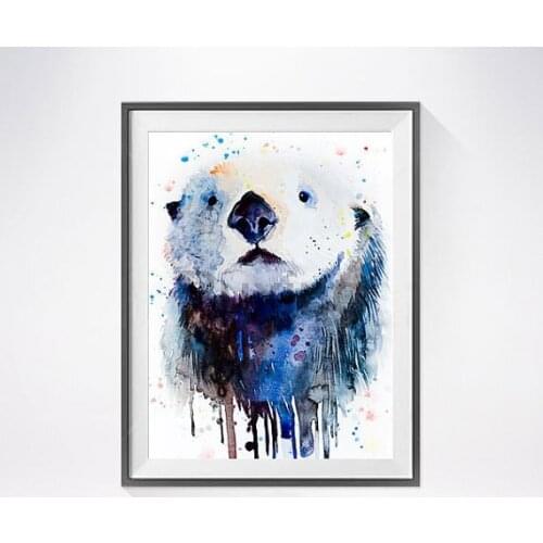 Diy 5D animal diamond painting round/square Drill Watercolor splash painting panda Diamond mosaic embroidery handmade decoration